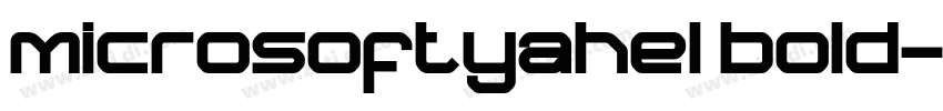 microsoftyahel bold字体转换